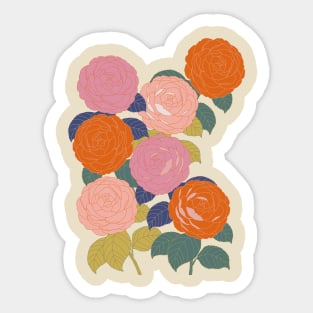 Flowers In Full Bloom Sticker